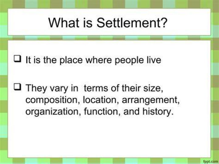What is settlement limit?
