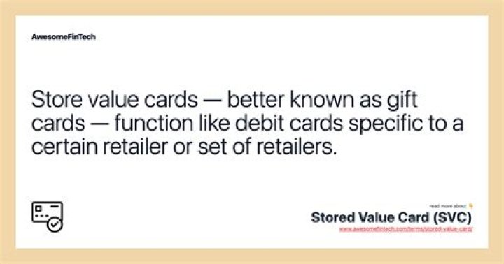 What is stored value card payment?