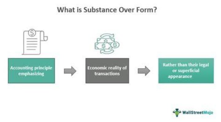 What is substance over form and legality?