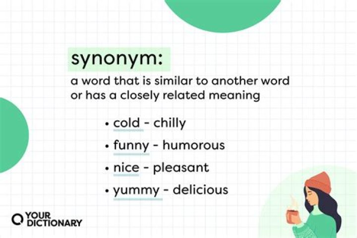 What is synonyms with 5 examples?