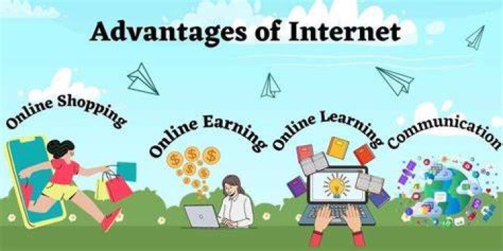What is the advantage of internet in business?