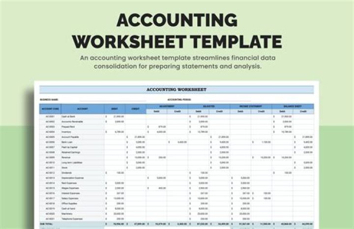 What is the benefits of worksheet in accounting?