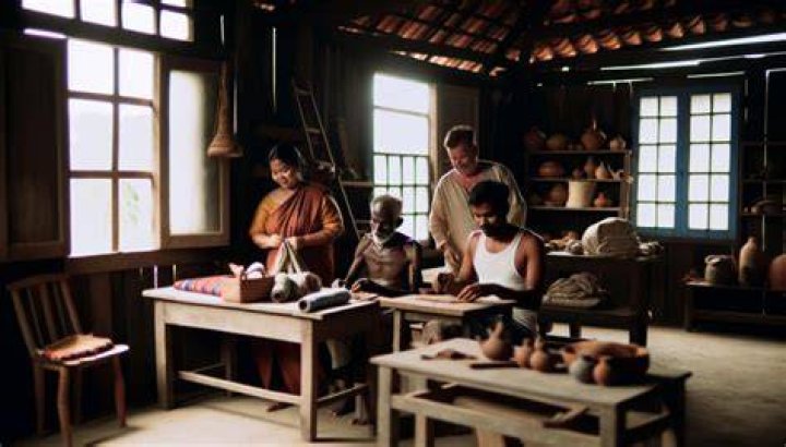 What is the best definition of cottage industry?