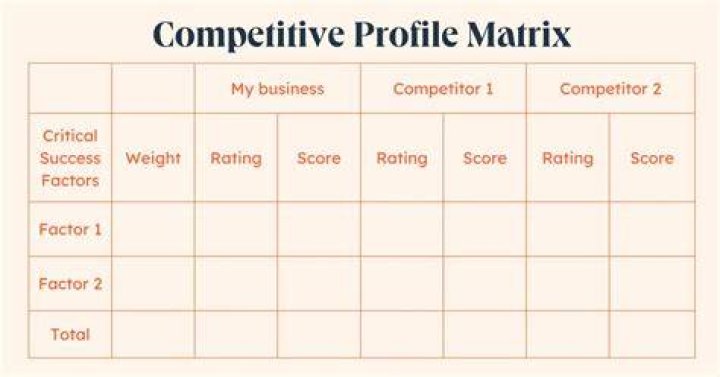 What is the competitive profile matrix?