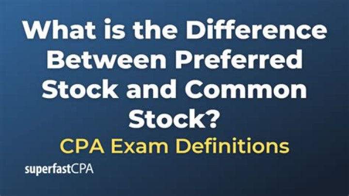 What is the difference between preferred stock and common stock?