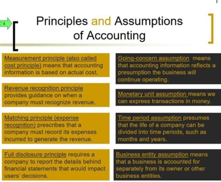 What is the difference between principles and assumptions?