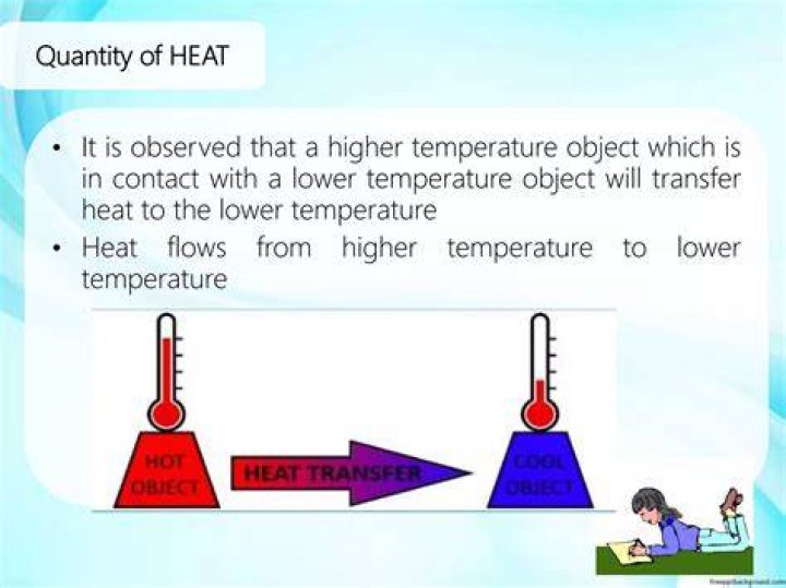 What is the flow of energy from an object at a higher temperature to an object at a lower temperature called?