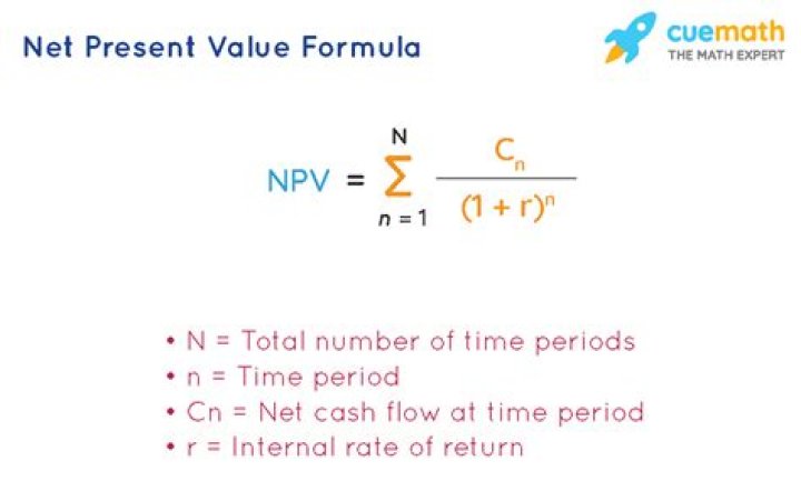 What is the formula for calculating net present value NPV?