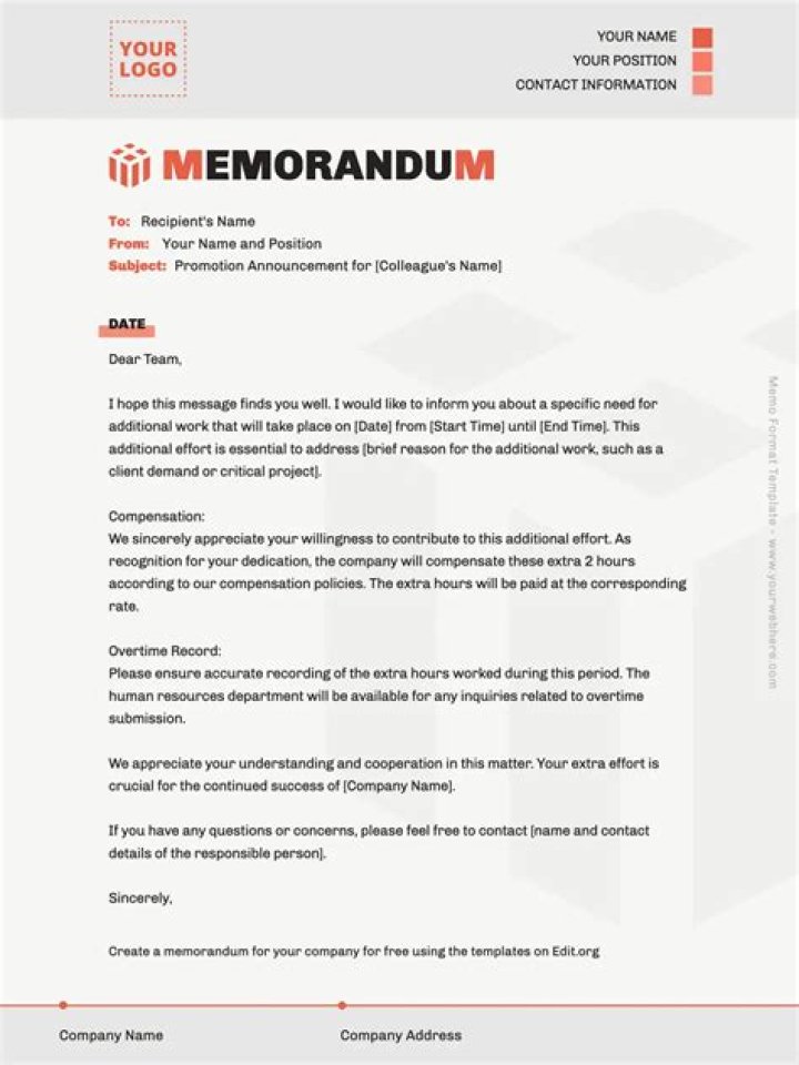 What is the Fullform of memo?