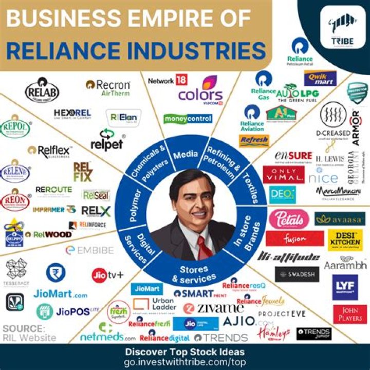 What is the hierarchy in Reliance Industries?