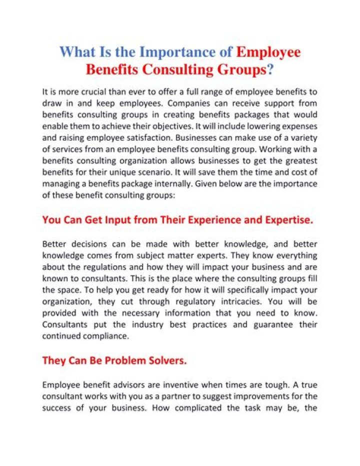 What is the importance of employee benefits?