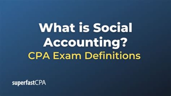 What is the main objective of social accounting?