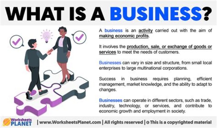 What is the meaning of business with example?