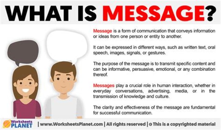 What is the message?