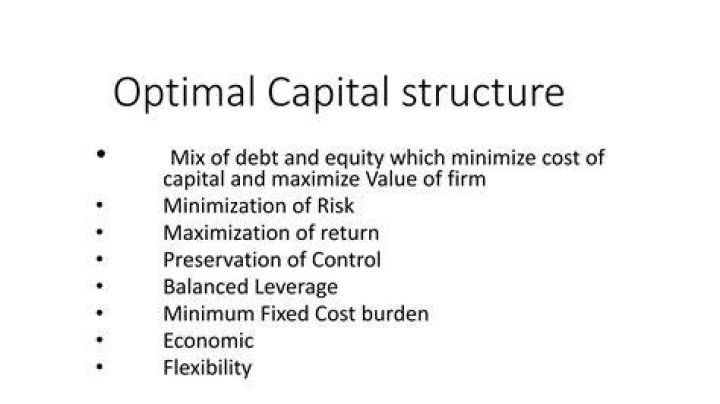 What is the optimal capital structure?