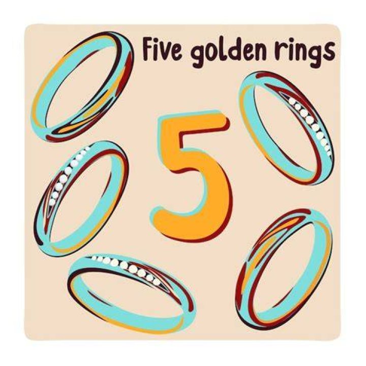 What is the price of 5 golden rings?