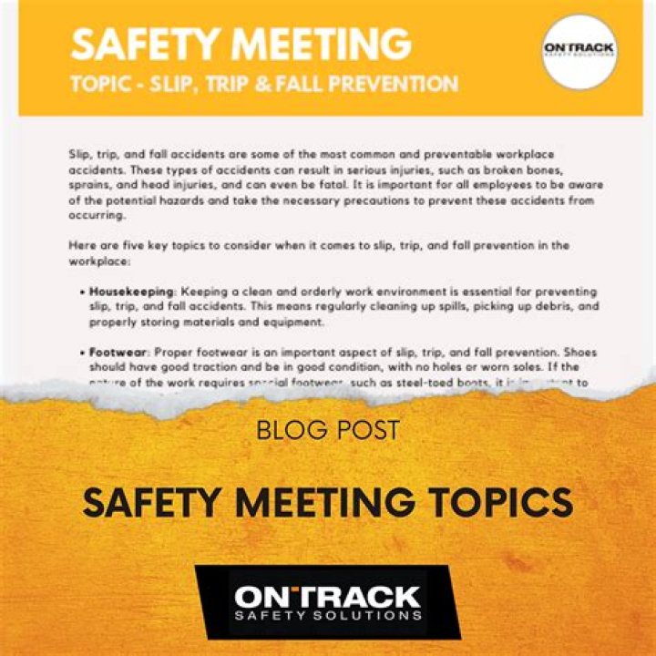 What is the purpose of workplace safety meetings?