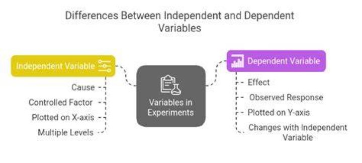 What is the relationship between independent and dependent variables in research?