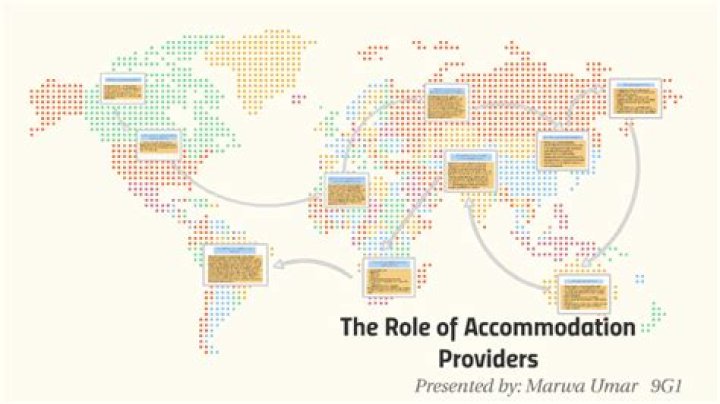 What is the role of accommodation providers?