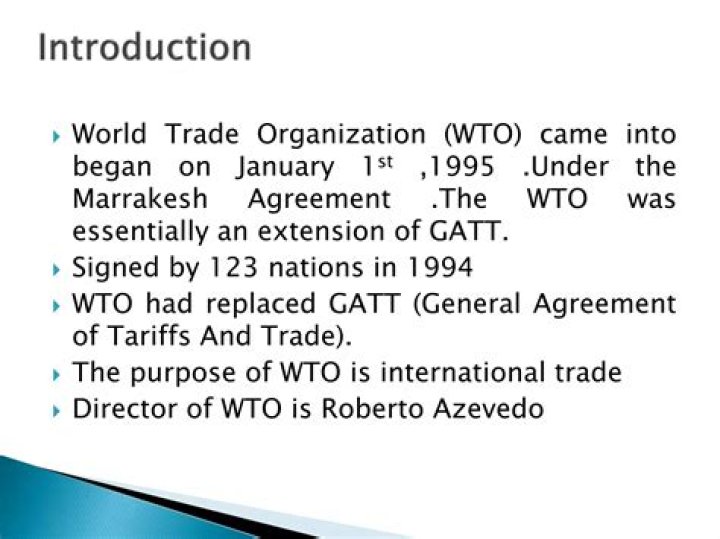 What replaced GATT in 1994?