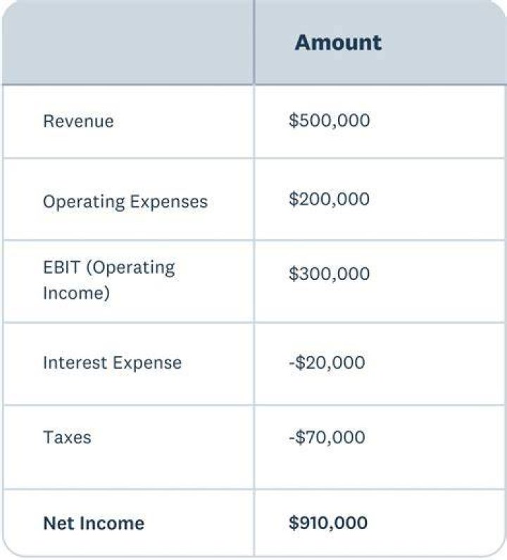 What sheet is interest expense on?