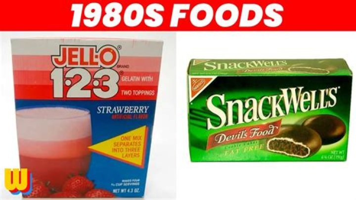 What snacks were popular in the 1980s?
