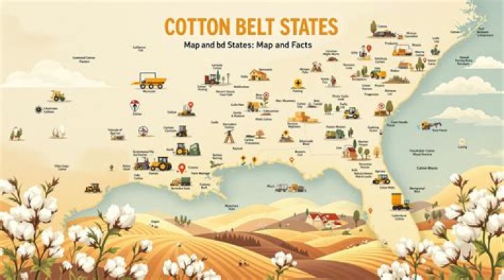 What states grow cotton in the United States?