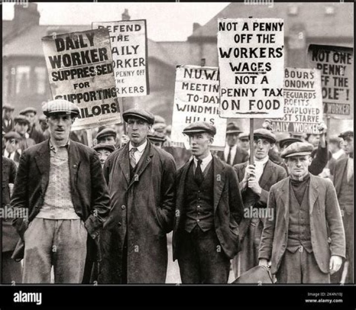 What was the purpose of banning unions in Britain?
