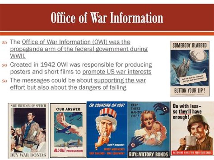 What was the purpose of the Office of War Information quizlet?