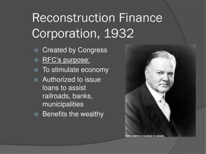 What was the Reconstruction Finance Corporation quizlet?