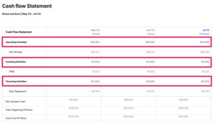 Where do bonds go on a cash flow statement?