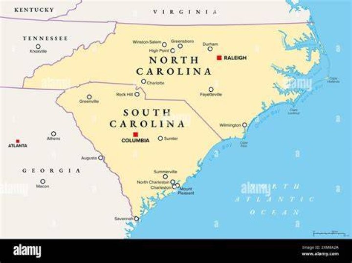 Where is South Carolina close to?