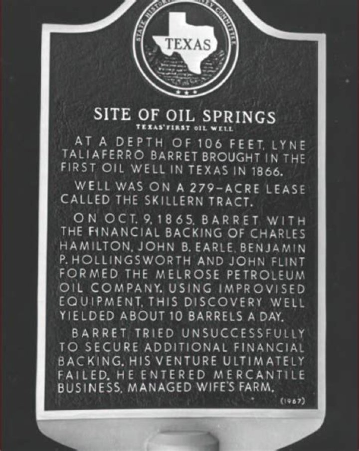 Where was the first major oil well in Texas found?