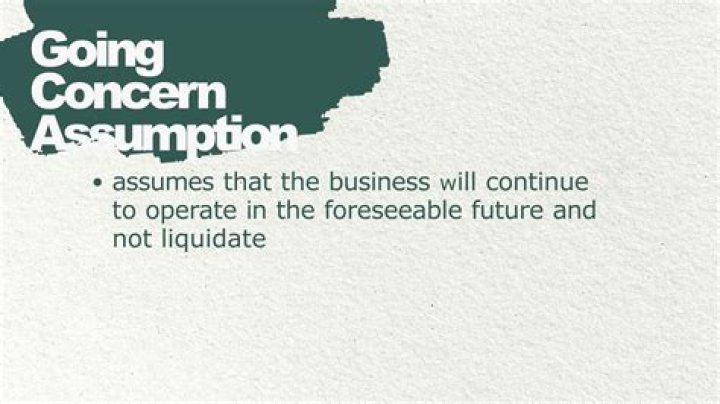 Which accounting assumption assumes that an enterprise will continue indefinitely?