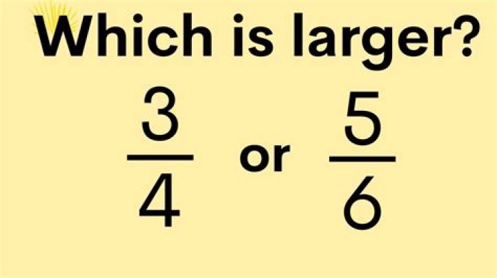 Which fraction is bigger 2/3 or 5 6?