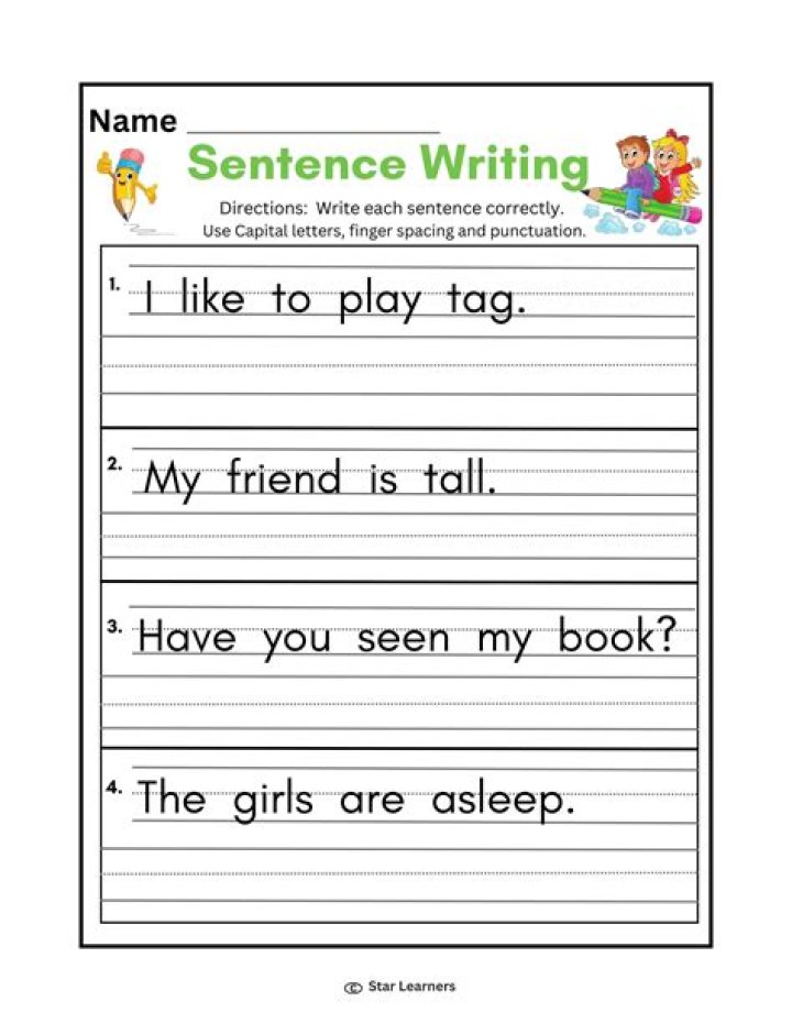 Which is the correct way to write a sentence?