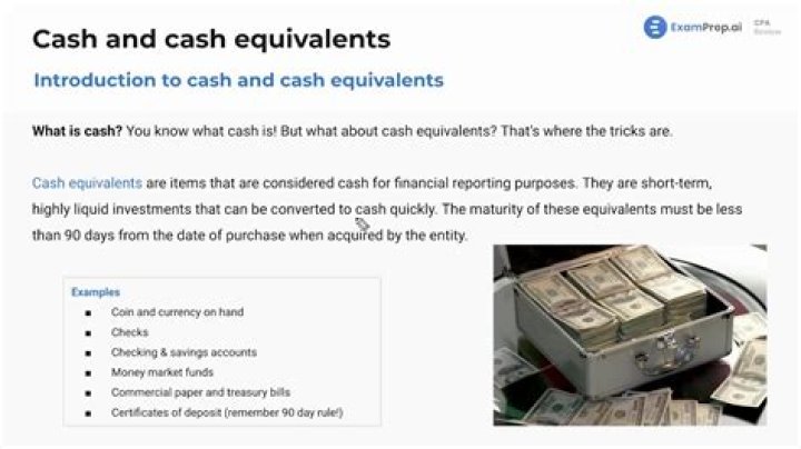 Which is usually considered cash?