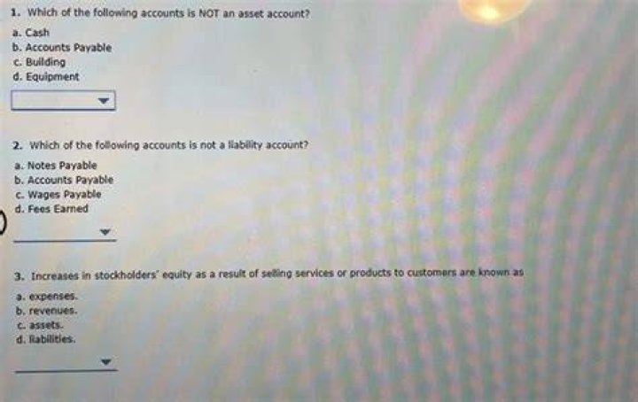 Which of the following is not an asset account?