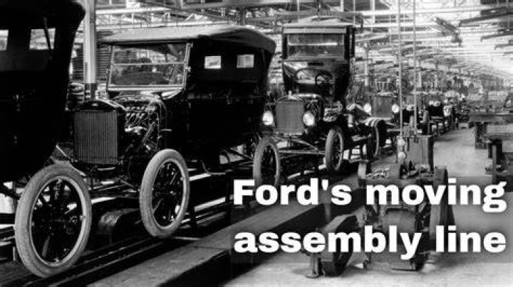 Which of the following was a result of the moving assembly line?