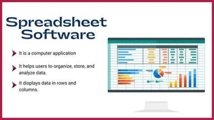 Which software is used for spreadsheets?