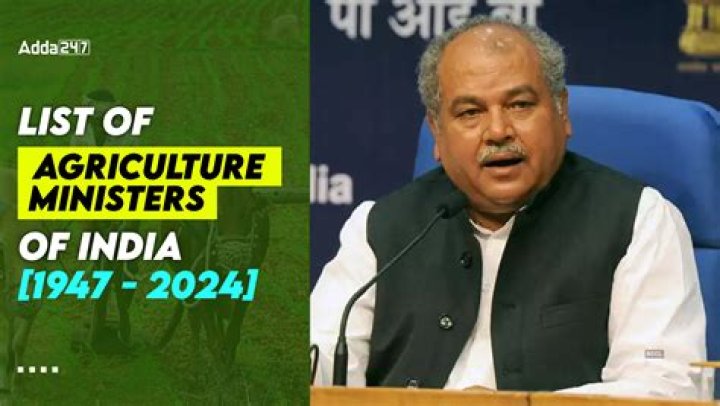Who is the Agriculture minister of India 2021?