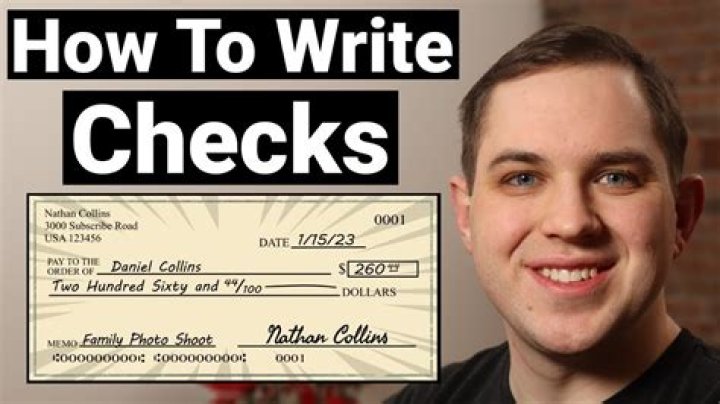 Who writes a check?
