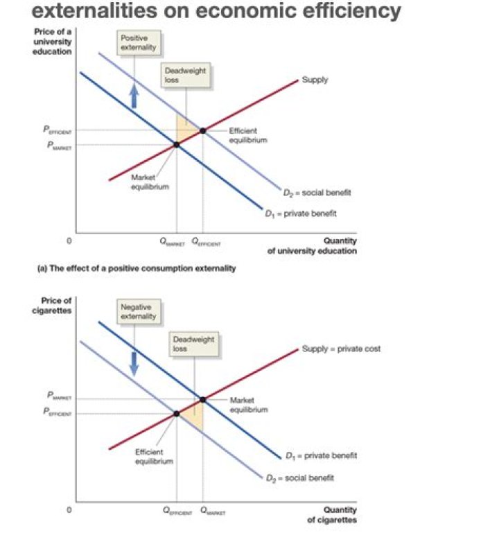 Why do externalities lead to inefficiency?