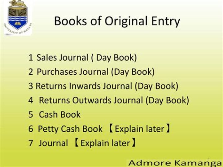 Why is a journal sometimes called a book of original entry?