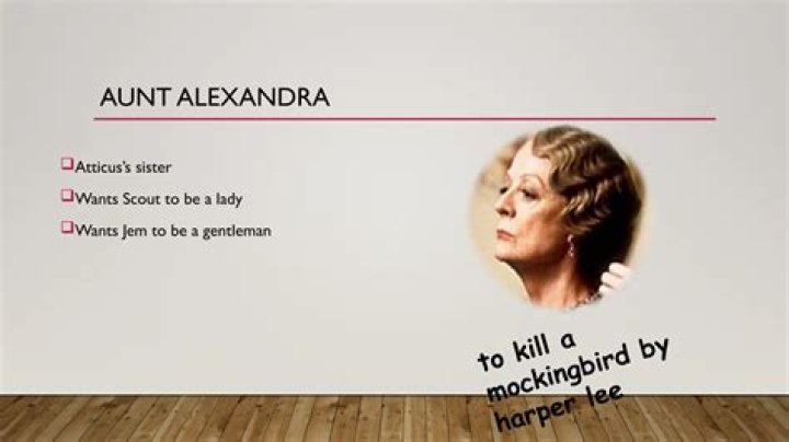 Why is Aunt Alexandra mad?