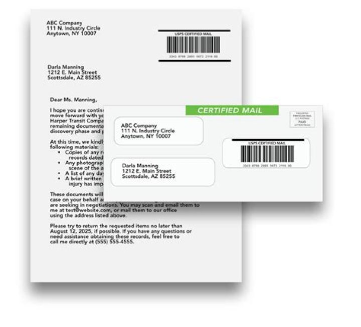 Why was I sent a certified letter?